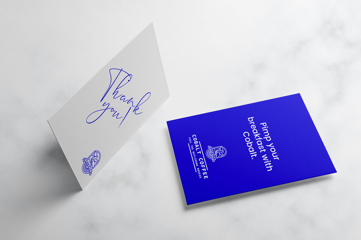 branding carte de remerciement en anglais avec slogan promotionnel fait par agence de communication internationale ComCoop